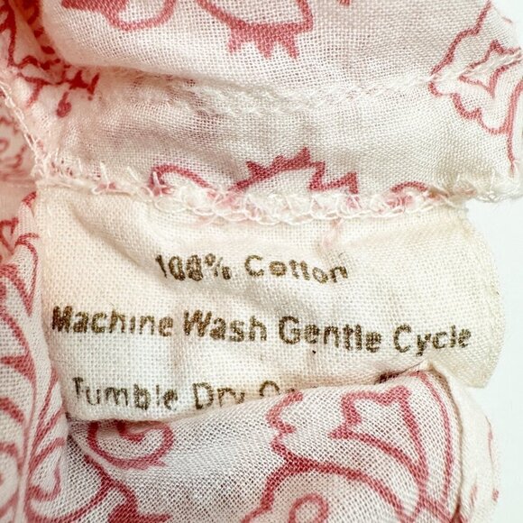 Alamwar V-Neck Puff Sleeve Popover Boho Peasant Blouse Lightweight Top Small - Picture 7 of 11